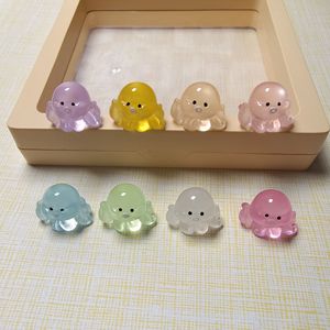 100 unids/lote 14*18MM luminosas Mini figuritas de pulpo de resina que brillan en la oscuridad adorno en miniatura para casa de muñecas paisaje habitación DIY artesanía - Product Image 6