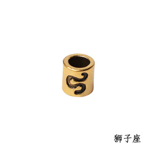 Abalorios de Aleación de Zinc con Signos del Zodíaco para Horóscopo, Cuentas Sueltas Espaciadoras, Accesorios de Joyería DIY Hechos a Mano, Personalizables OEM, Directo de Fábrica - Product Image 4