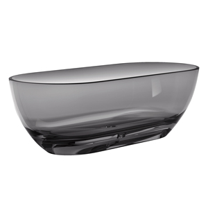 Baignoire autoportante moderne en pierre artificielle gris transparent pour Maydon, baignoire de luxe de 1750 mm, fabrication d'usine - Product Image 2
