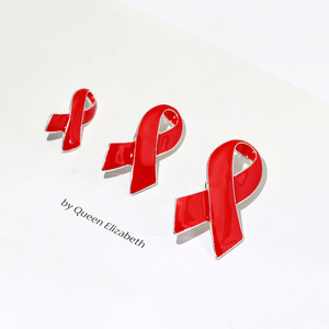 Pin de Solapa con Diseño de Cinta Roja para Concientización sobre el VIH/SIDA, para Mochila, Traje, Sombrero, Ropa, Corbata, Bufanda, Botón, Insignia - Product Image 3