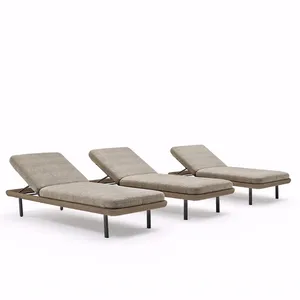现代柔软舒适的花园露台游泳池室外防风雨防紫外线躺椅