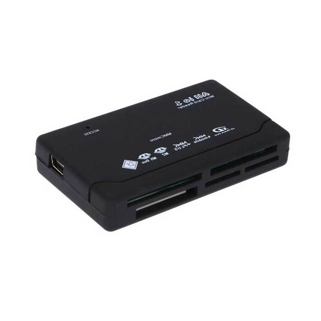 Cantell 6 in 1 Mini Multi Card Reader SD XD MMC MS CF USB Memory Card Reader All in One Crad Reader