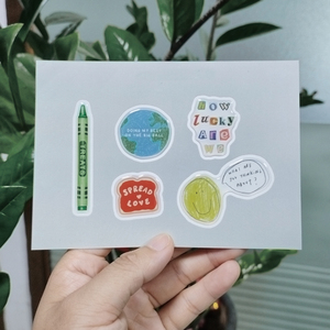 สติกเกอร์อีพ็อกซี่สำหรับเคสโทรศัพท์แบบกำหนดเอง แผ่นสติกเกอร์เจลนูน 3 มิติ สติกเกอร์เรซิ่นแบบ Kiss Cut สำหรับตกแต่งด้านหลังโทรศัพท์ - Product Image 5