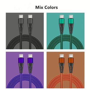 สายชาร์จเร็ว 60W PD แบบ C-C สายถักไนลอน สายโทรศัพท์ 1 เมตร 2 เมตร สายดาต้า Type C - Product Image 6