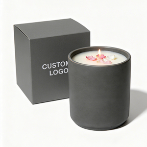 Juego de Frascos de Cerámica para Velas, Minimalistas, Cilíndricos, de Porcelana, Acabado Mate, de Lujo, para Fabricación de Velas, Venta al Por Mayor - Product Image 1