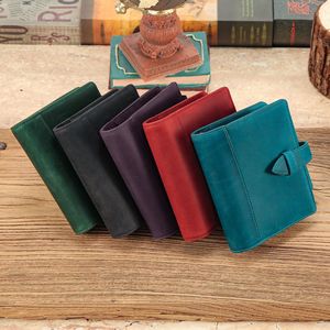 Carnet à feuilles mobiles en cuir de vachette véritable style rétro, avec emplacement pour stylo, en cuir Crazy Horse, journal portable, fabrication sur mesure ODM OEM - Product Image 1