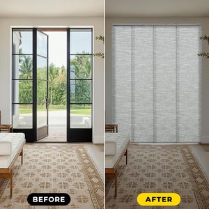 Persianas ajustables <span class=keywords><strong>para</strong></span> puerta corredera, persianas verticales <span class=keywords><strong>para</strong></span> puertas corredizas <span class=keywords><strong>de</strong></span> vidrio, <span class=keywords><strong>cortinas</strong></span> <span class=keywords><strong>de</strong></span> panel cortables <span class=keywords><strong>de</strong></span> pista extensible - Product Image 4