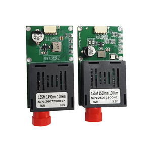 Transmetteur-récepteur vidéo à fibre optique TTL 100KM 1490nm 1550nm 0-5 dB Mini Convertisseur de média vidéo à fibre optique - Product Image 1