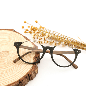 Monture de lunettes en acétate 2026, lunettes de lecture pour myopie, lunettes de soleil effet bois avec verres transparents pour hommes et femmes - Product Image 6