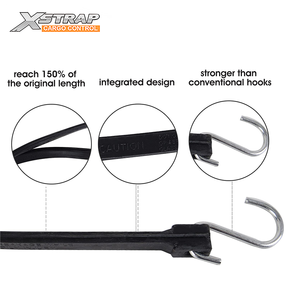 Xstrap 31 pouces <span class=keywords><strong>bâche</strong></span> en caoutchouc sangle extensible cordon <span class=keywords><strong>élastique</strong></span> robuste avec crochets en S <span class=keywords><strong>pour</strong></span> une fixation sûre - Product Image 2