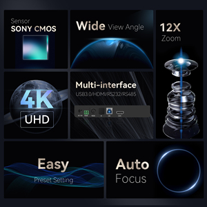 2024 Hot Bán hệ thống hội nghị TEVO-VHD12U-4K + M3B 12X Zoom quang USB3.0/HDMI video PTZ camera Loa hệ thống hội nghị - Product Image 3