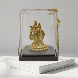 Premium Radha Krishna <b>Statue</b> Stainless Steel Handmade <b>Religious</b> Idol for Home Temple Worship Spiritual Diwali Decoration Gift - Product Image 5