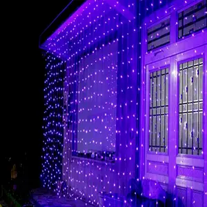 Led Wedding Light Color Changeable Led Curtain Light Customized Flash For Christmas Wedding Party Light Curtains