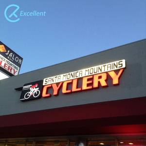 ป้ายอะคริลิคทางธุรกิจกลางแจ้ง LED ตัวอักษรกันน้ำ LED ตัวอักษรเรืองแสงป้ายตัวอักษรไฟ LED - Product Image 4