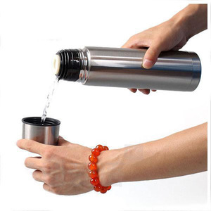 Termos de Acero Inoxidable de Doble Pared con Aislamiento al Vacío, con Forma de Bala, de 1 Litro, para Té de Yerba <span class=keywords><strong>Mate</strong></span> y Café - Product Image 3