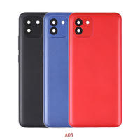 Couvercle de batterie en verre arrière pour Samsung Galaxy A03 SM-A035F SM-A035F/DS SM-A035M SM-A035G couvercle arrière remplacement du boîtier arrière