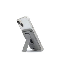 Nouveau support de carte en PU pour iPhone, support de téléphone portable réglable pour portefeuille magnétique, support double axe, étui à cartes