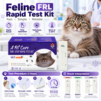 Kit de test rapide de relaxation FRL pour chats, pour clinique vétérinaire, diagnostic de gestation féline, dispositif de diagnostic, kit de fournitures, ensemble, pack