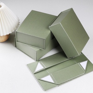 Luxury Rigid Cardboard Custom Matt Folding Closure Flip Top <b>Box</b> Manufacturer Perfume Packaging Paper Gift <b>Box</b> With Ribbon - Product Image 2