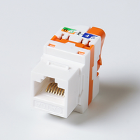 CAT6A CAT6 UTP RJ45 Keystone Jack Tanpa Alat Tipe Putar 8P8C Modul Jaringan RJ45 Keystone Jack 8P8C UTP Modul Jaringan