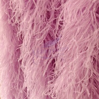Boas en plumes d'autruche 5 plis, couleurs teintées, duveteuses, pour fêtes, mariages, robes de danse, vêtements, accessoires de décoration