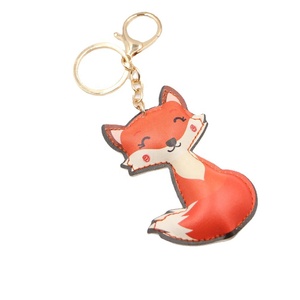 Promotional Pu Leather Back to School Gift for Students <b>Key</b> <b>Rings</b> Cotton Filled Leather Car <b>Key</b> Chains Cartoon Fox <b>Key</b> Chain - Product Image 4
