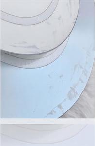 Vajilla de lujo Landscape de porcelana fina con 45% de contenido de hueso, diseño azul claro con efecto de tinta, grabado a mano y borde plateado, para hoteles de 5 estrellas. - Product Image 3