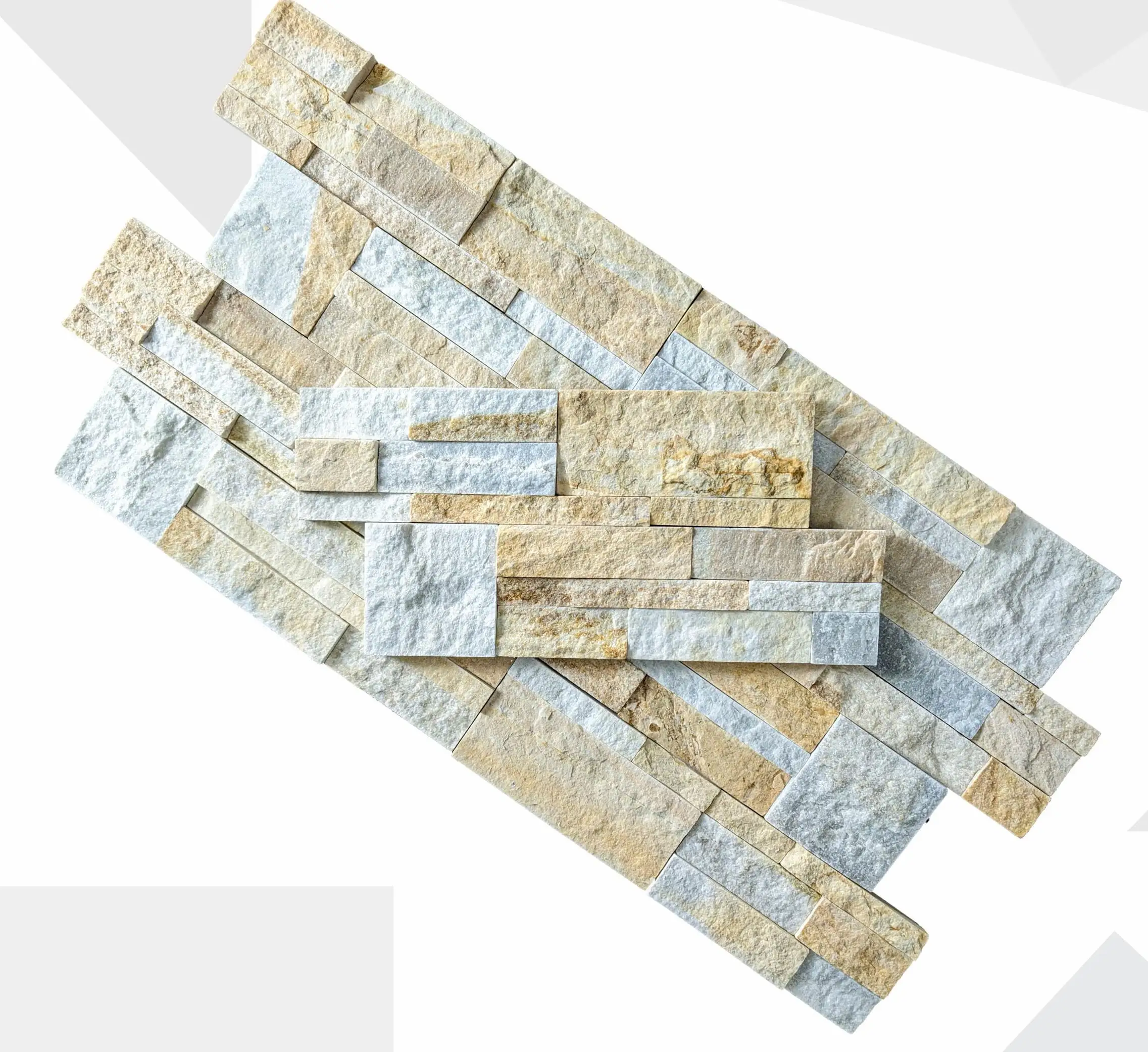 Harga pabrik murah panel batu batu tulis ubin dinding kuning pelapis dinding alami budaya panel batu bahan batu ubin