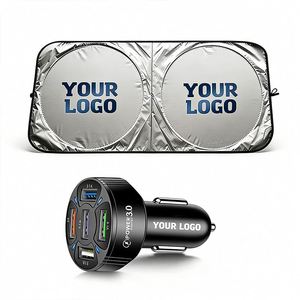 Pare-soleil publicitaire personnalisable pour voiture avec logo, protection UV – Offre promotionnelle pour grossistes - Product Image 1