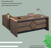 Mobilier de Bureau Moderne de Gros, Bureau de Direction de Luxe en L