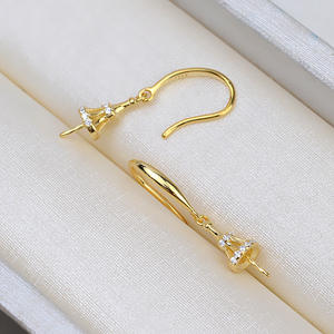 Juego de Accesorios de Plata de Ley S925 Hechos a Mano con Colgante de Doble Cuentas para Collar y Pendientes de Mujer, Soporte Vacío para Perlas de Europa - Product Image 4