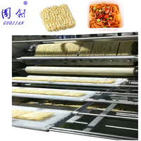 Équipement de préparation de nouilles chinoises instantanées Guojian, entièrement automatique, en acier inoxydable, avec chauffage intégré