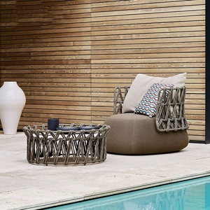 Lit de Jardin Moderne de Luxe Personnalisé de Haute Qualité pour Piscine Extérieure, en Aluminium Durable et Imperméable, pour Patio et Cabane de Plage - Product Image 4