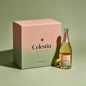 Boîte cadeau haut de gamme en carton pliable avec gaufrage à la feuille d'or pour vin mousseux Moscato <span class=keywords><strong>Asti</strong></span> - Product Image 3