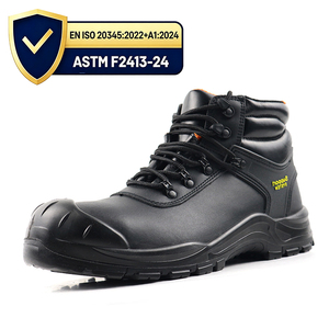 Stivali di Sicurezza Classici con Lacci, Punta in Acciaio, Supporto Completo alla Caviglia, <span class=keywords><strong>Scarpe</strong></span> da Lavoro Industriali, Calzature Protettive Resistenti per Uomo - Product Image 1