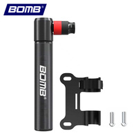 Pompe à vélo BOMB, mini pompe portable pour VTT et vélo de route, gonfleur de vélo, valve Presta Schrader, tuyau de pompe
