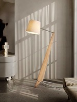 Lampadaire vintage style bois de charpente pour salon d'antiquités, chambre à coucher, gîte, hôtel et style minimaliste créatif de designer
