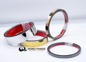 <span class=keywords><strong>Moulure</strong></span> murale en acier inoxydable à peler et à coller pour meubles et décoration intérieure - Product Image 2
