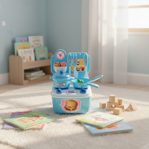 Jouets en plastique abs pour enfants, ensemble de <span class=keywords><strong>cuisine</strong></span> bon marché, pièces - Product Image 3