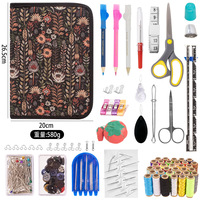 Kit de boîte à couture de voyage professionnel mini portable pour hôtel, kit de fils à aiguilles pour couture, kit de couture, sac de boîte d'hôtel
