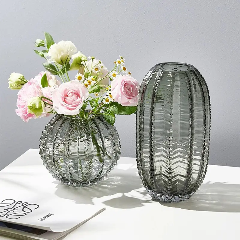 Niche vas kaca karangan bunga Desktop mewah, Hiasan Seni akuarium kelas atas Kreatif