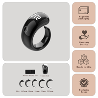 Anillo inteligente Qibla Zikr-contador electrónico islámico Tasbih con alarma Azan y tiempos de oración | Regalo musulmán digital para hombres y mujeres