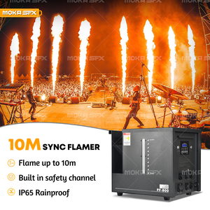 MOKA SFX PF-800 PRO फायर मशीन वाटरप्रूफ सर्कल फ्लेमर 180 एंगल फ्लेम थ्रोअर फायरवर्क्स शो ISOPAR लिक्विड फ्लेम - Product Image 1