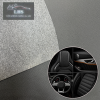 Rouleau de tissu ultra-doux en cuir PVC grainé 1,2 mm, style tricot turc, pour revêtement intérieur de sièges de voiture et panneaux de porte, sensation de luxe