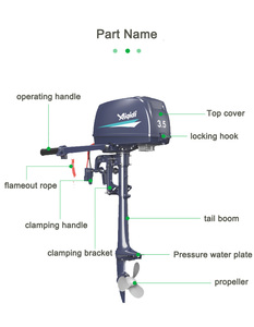 Anqidi 48V 72V 10HP đánh cá cao su Inflatable thuyền động cơ nhỏ Điện Bắt đầu động cơ phía ngoài với pin để bán - Product Image 6