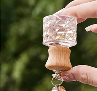 Diffuseur de parfum pour voiture en verre transparent avec bouchon en métal, flacon vide pour désodorisant de voiture, logo personnalisé, style nordique