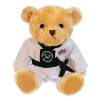 En gros Ours en peluche Taekwondo et Karaté avec logo personnalisé, cadeau promotionnel