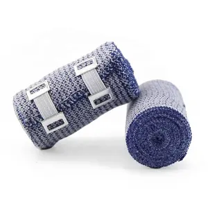 Super soft Cotton high elastic bandage for medical use dressing roll cotton elasticated bandage wrap