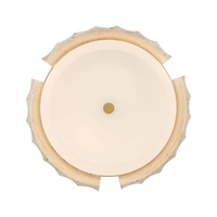 Plafonnier LED rond en travertin de style Wabi Sabi vintage du milieu du siècle pour la maison, la chambre, le salon, la décoration résidentielle