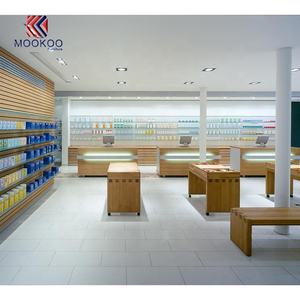 Conception de rendu 3D haut de gamme Comptoir de caisse Farmacia Shop Présentoirs en verre transparent - Product Image 5